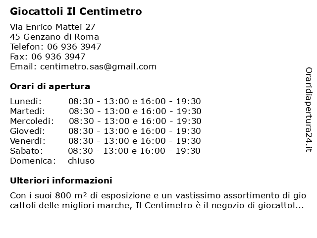 Giocattoli cheap il centimetro